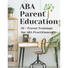 ABA Parent Education and Training