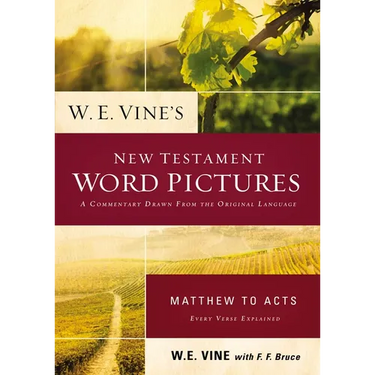 W. E. Vine's New Testament Word Pictures: Matthew to Acts: A Commentary Drawn from the Original Languages