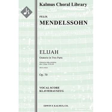 Elijah (Elias), Op. 70: Conductor Score & Parts