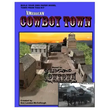 American Cowboy Town: A Paper Model Kit