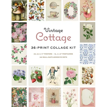 Vintage Cottage Wall Collage Kit