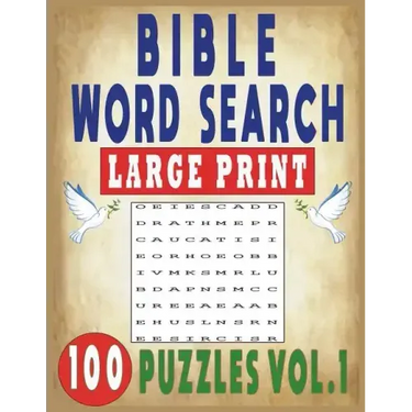 Bible Word Search Large Print 100 Puzzles Vol.1