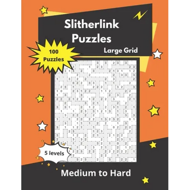 Slitherlink Puzzles Large Grid: Logic Puzzles for adults (medium to hard)