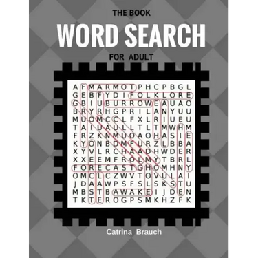 The Book Word Search For Adult: Word Search Large Print Paper 50 Puzzles Fun Game