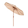 Tiki Umbrella 2-Tier Thatched Patio Umbrella 9 ft for Pool Patio Beach