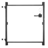 Gate Building Kit Fits 40 to 72 in Wide Openings 4 to 5 ft High Fence Black