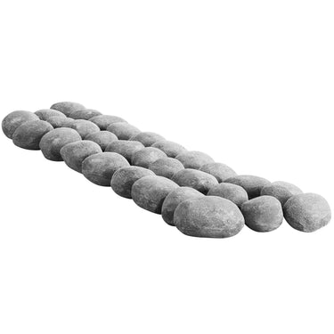 2-3 Inch 30 Pcs Ceramic Fire Pebble Stones Lava Rocks Reusable