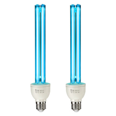 UV Light Bulb 2 Pack 25W Replacement Ultraviolet UVC Lamp with Ozone UVO Bulb