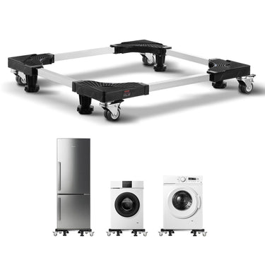 Fridge Stand Mobile Base 1100 lb 27.5-35.4 Inch Adjustable Furniture Dolly