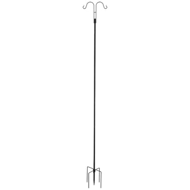 Double Shepherds Hook 8 Pack 92 Inch Heavy Duty Bird Feeder Pole