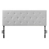 Headboard, Full Size Headboard with Adjustable Height, Comfortable Diamond Tufted for Full Size Bed, W 56.3 x H(35.6-47.4) inches, Ideal for Bedroom, Hotel, Homestay, Dormitory, Light Grey
