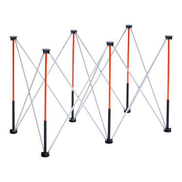 Portable Folding Workstand 4.16 x 2.18ft Collapsible Work Stand 2500lbs Capacity