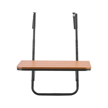 Balcony Hanging Table 25 x 24 in Outdoor Patio Railing Bar Table Adjusable