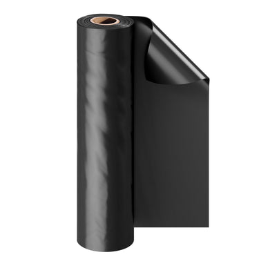 24' x 100' Plastic Sheeting Heavy Duty, 6 Mil Thick Plastic Sheeting Roll, Plastic Drop Cloth Painters Tarp, Polyethylene Covering for Crawl Space Vapor Barrier, Multi-Purpose, Black