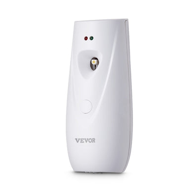 Automatic Air Freshener Spray Dispenser, 2-Pack, Wall Mounted or Free Standing, Battery Operated, Multiple Time Settings for Home, Indoor, Bathrooms, Offices, Hotels, Commercial Places, White