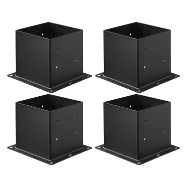 4 Pack 4x4 Post Base Brackets Wood Fence Post Anchor Inner Size 3.6x3.6 inch