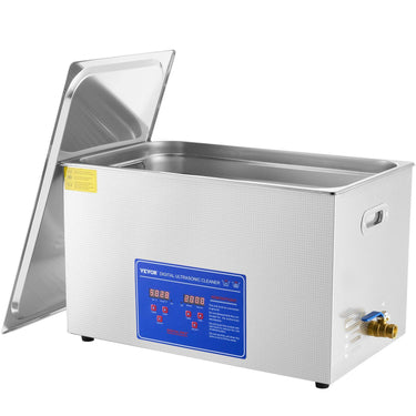 Ultrasonic Cleaner 30L Ultrasonic Cleaner for Cleaning Eyeglasses Dentures Commercial Industrial Ultrasonic Cleaner with Digital Heater Timer and Cleaner Basket (30 Liter)