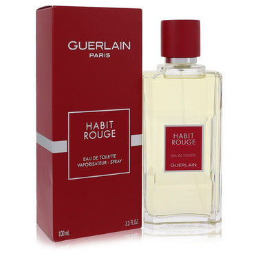 Habit Rouge by Guerlain Cologne / Eau De Toilette Spray