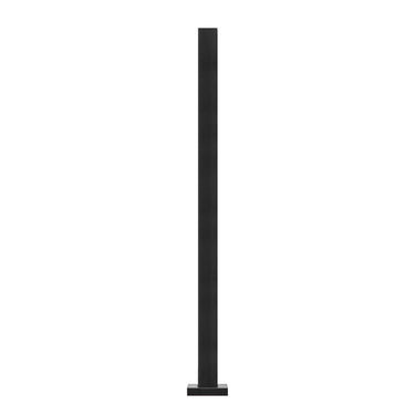 Glass Clamp, 37.4" Height Glass Railing Bracket for 0.39 "-0.47 " Thickness Tempered Glass, 304 Stainless Steel Glass Mounting Clamp, Glass Shelf Bracket for Balcony, Garden, Deck, Stair, Black