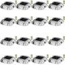 Driveway Lights 16-Pack Solar Driveway Lights Bright White with Screw Solar Deck Lights Outdoor Waterproof Wireless Dock Lights 6 LEDs for Path Warning Garden Walkway Sidewalk Steps