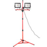 LED Work Light with Stand, 20000 Lumen Dual-head LED Work Light with 27.6"-68.1" Adjustable and Foldable Tripod Stand, IP65 Waterproofed LED Tripod Work Light, with 5000 Kelvin Color Temperature