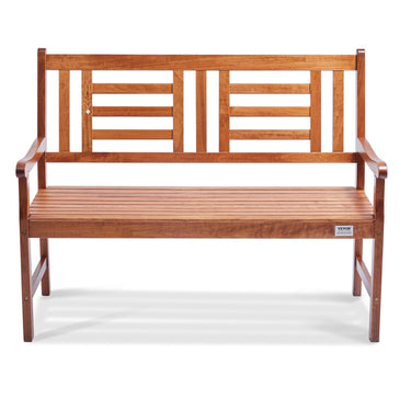 Outdoor Bench, 48 inches Wood Garden Bench for Outdoors, 700 lbs Load Capacity Bench, Outdoor Garden Park Bench with Backrest and Armrests, Patio Bench for Garden, Park, Yard, Front Porch