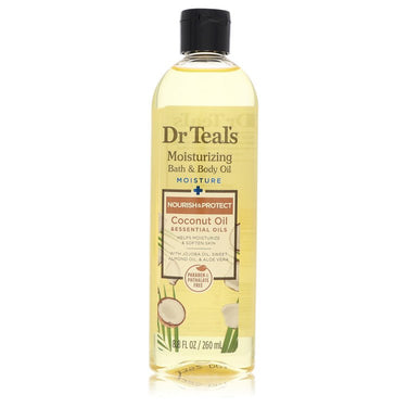 Dr Teal's Moisturizing Bath & Body Oil by Dr Teal's Nourishing Coconut Oil with Essensial Oils, Jojoba Oil, Sweet Almond Oil and Cocoa Butter