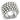 LOA832 - Rhodium Brass Ring with Synthetic Pearl in White