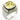 LOA668 - Rhodium Brass Ring with AAA Grade CZ in Citrine