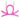 SNK01PINK - Silver Brass Chain Pendant with Epoxy in Rose