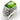 32707 - Rhodium Brass Ring with Synthetic Spinel in Peridot