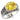 31419 - Reverse Two-Tone 925 Sterling Silver Ring with AAA Grade CZ in Topaz