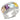 32919 - High-Polished 925 Sterling Silver Ring with AAA Grade CZ in Multi Color