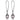 TK2719 - IP Light Black (IP Gun) Stainless Steel Earrings with Top Grade Crystal in Light Peach