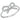 DA057 - High polished (no plating) Stainless Steel Ring with AAA Grade CZ in Clear