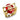 6X001 - Gold 925 Sterling Silver Ring with Synthetic Garnet in Ruby