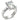 9D432 - High-Polished 925 Sterling Silver Ring with AAA Grade CZ in Clear