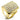 7X003 - Gold Brass Ring with AAA Grade CZ in Clear