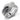 7X074 - Rhodium Brass Ring with AAA Grade CZ in Clear