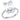 DA131 - High polished (no plating) Stainless Steel Ring with AAA Grade CZ in Clear