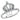 DA040 - High polished (no plating) Stainless Steel Ring with AAA Grade CZ in Clear