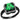 DA029 - IP Black(Ion Plating) Stainless Steel Ring with AAA Grade CZ in Emerald