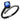 DA038 - IP Black(Ion Plating) Stainless Steel Ring with Synthetic Spinel in London Blue