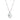 DA090 - High polished (no plating) Stainless Steel Chain Pendant with AAA Grade CZ in Sea Blue