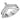 DA061 - High polished (no plating) Stainless Steel Ring with AAA Grade CZ in Clear