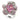 80316 - Rhodium Brass Ring with AAA Grade CZ in Rose