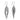 TK3500 - High polished (no plating) Stainless Steel Earrings with No Stone