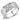 DA285 - High polished (no plating) Stainless Steel Ring with AAA Grade CZ in Clear