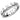 DA267 - High polished (no plating) Stainless Steel Ring with AAA Grade CZ in Clear
