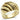 GL289 - IP Gold(Ion Plating) Brass Ring with Epoxy in Jet
